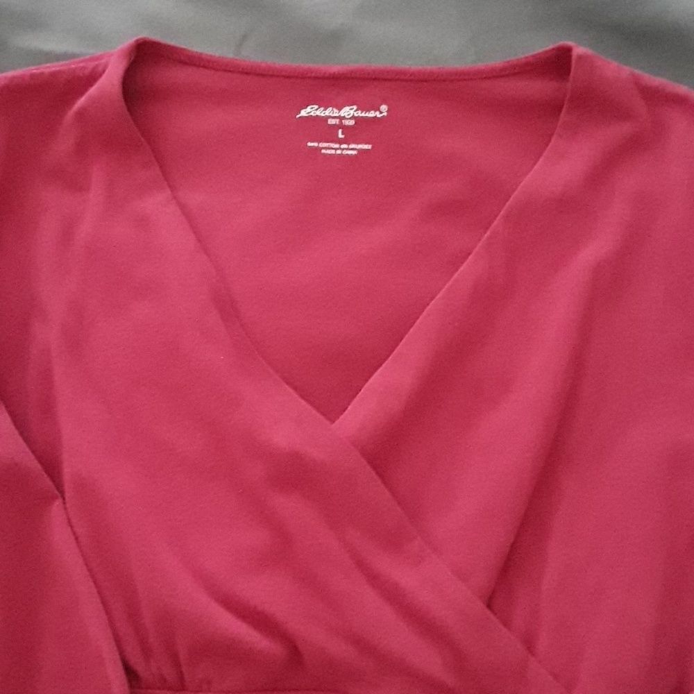 Eddie Bauer long sleeve casual shirt Large